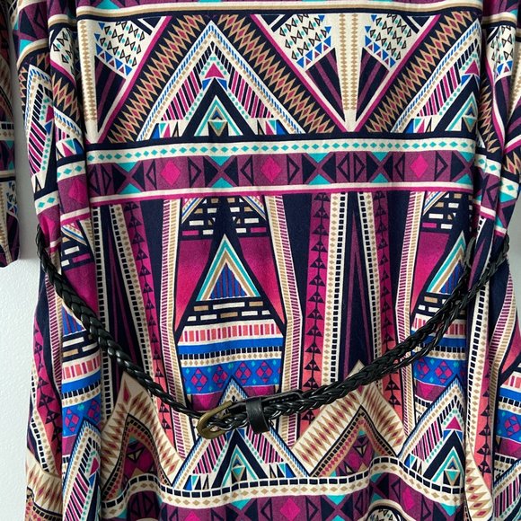 Pinkblush Maternity Art Deco Print Mini Dress - Picture 2 of 4